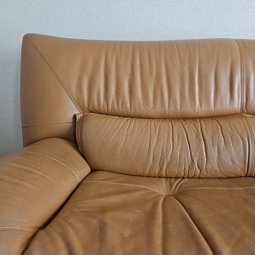 カリモク　Karimoku　レザー　ソファ　3人掛け