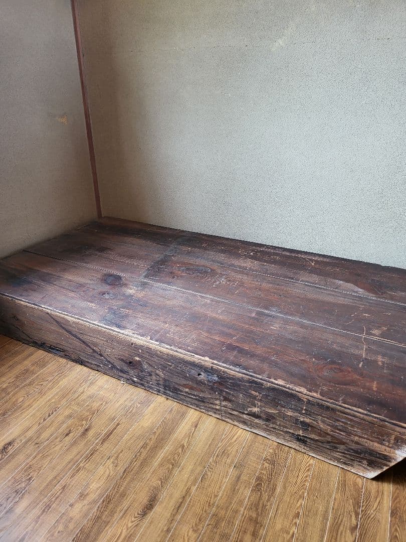 木製 階段　4段　古民家　飾り棚　展示台　什器　アンティーク