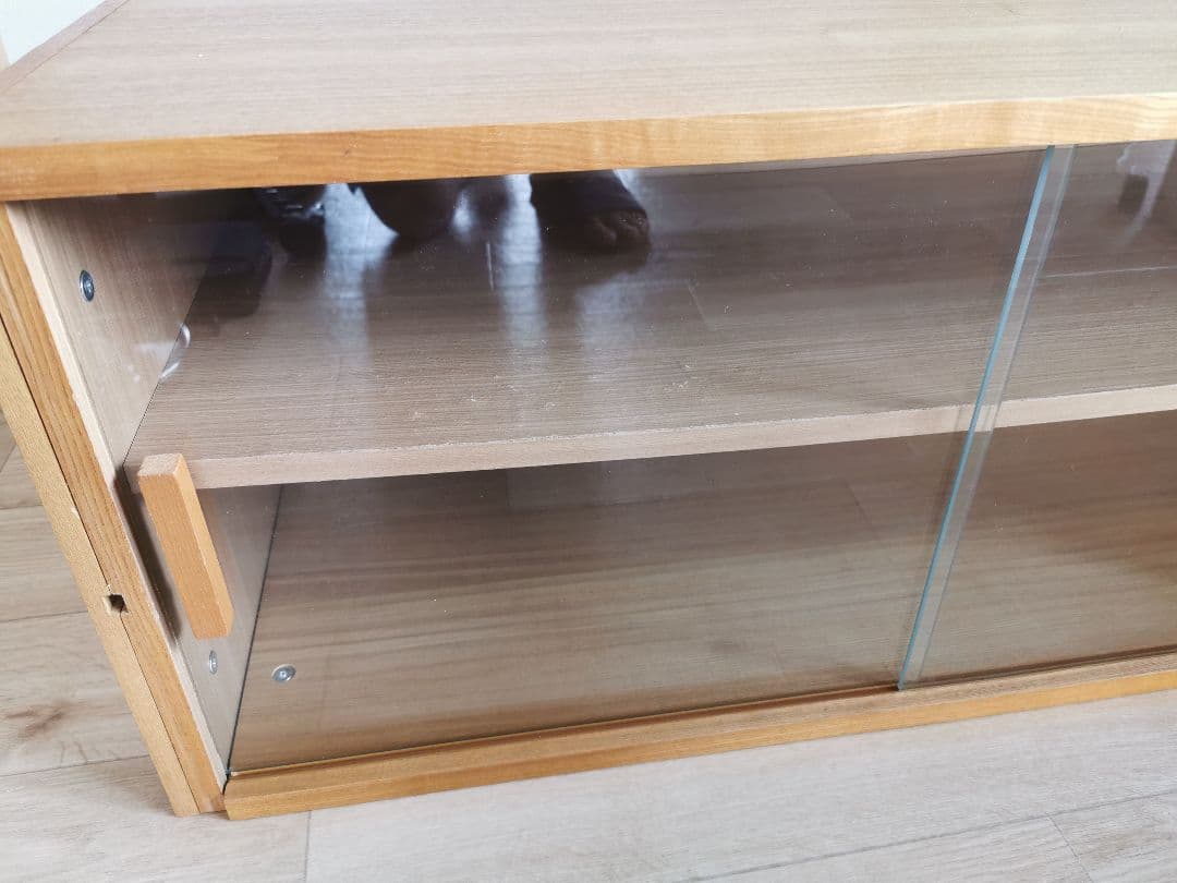 無印 ガラス戸つきユニットシェルフ用カップボード 棚