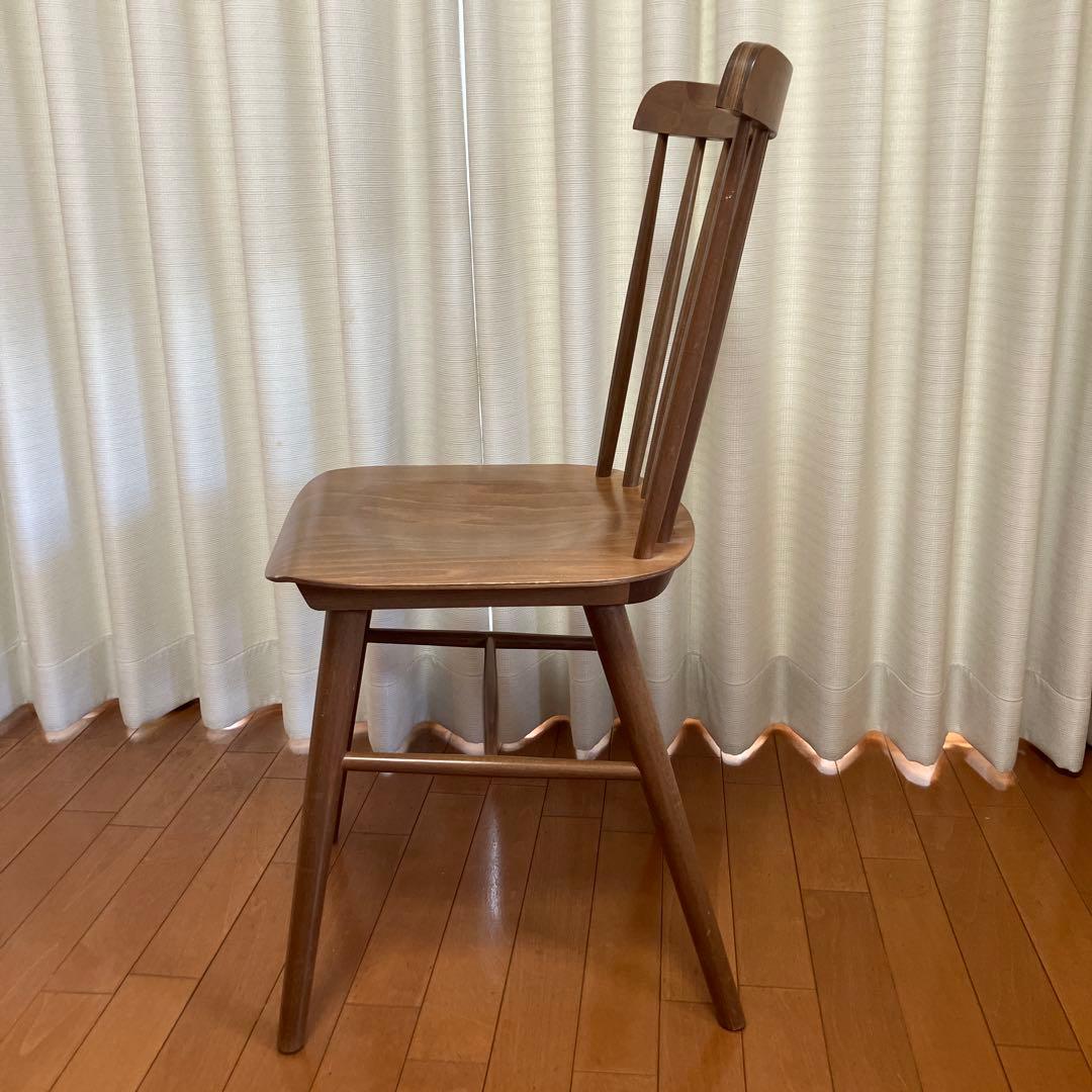 2月15日まで⭐️NOCE ブラウン木製ダイニングチェア　ウォールナット