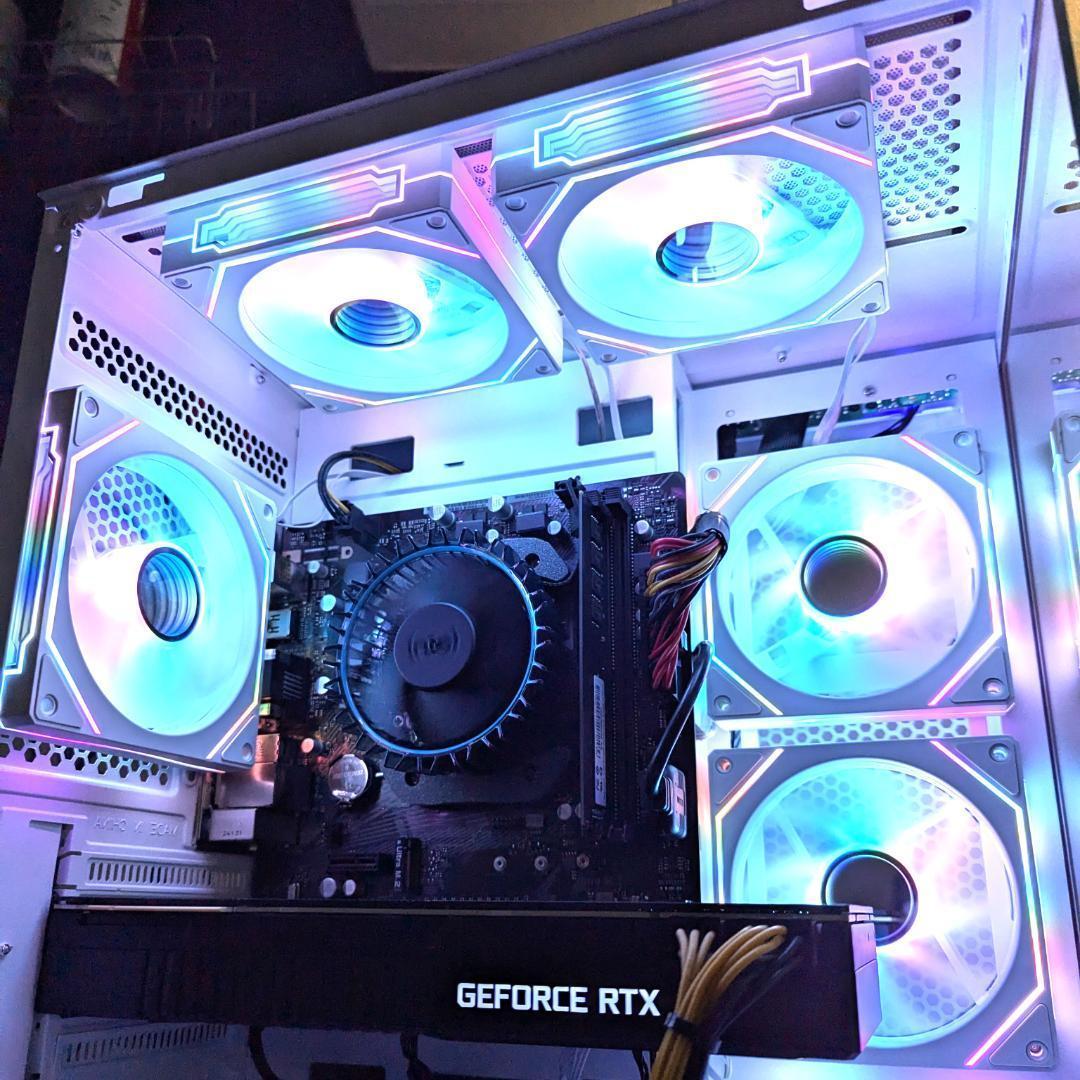 [SILVER]白い光る✨ゲーミングPC✨フルセット✨GTX1080TI@