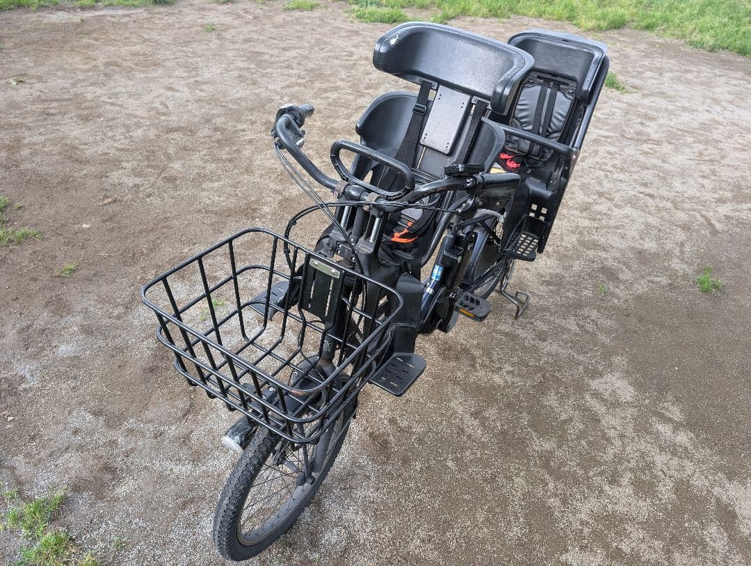 【東京都引き取りor着払い】電動アシスト自転車 チャイルドシート2台付き