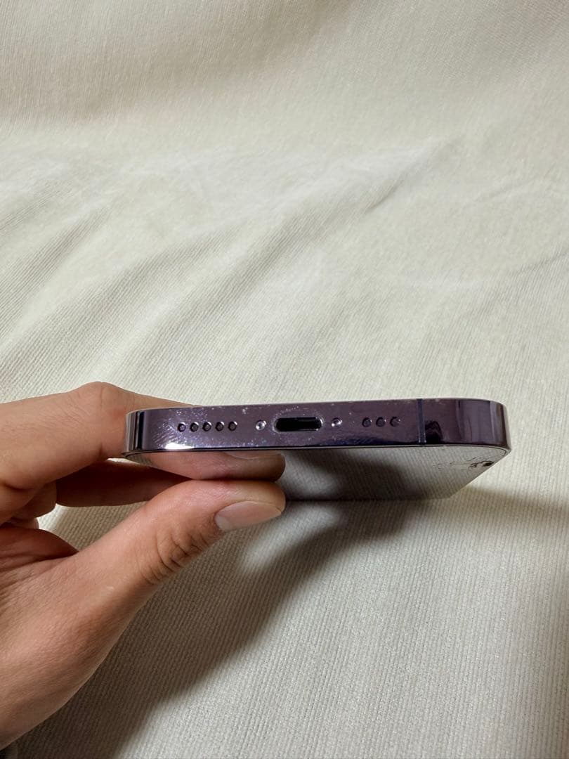 iPhone 14 Pro ディープパープル 128GB 【画面割れ】