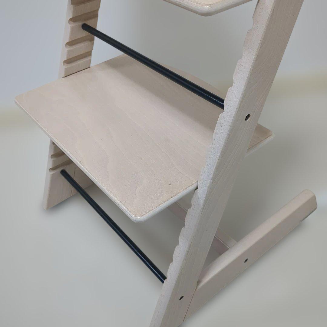 ひ*る様 STOKKE　ストッケ　トリップトラップ　ホワイトウォッシュ　ベビーセ