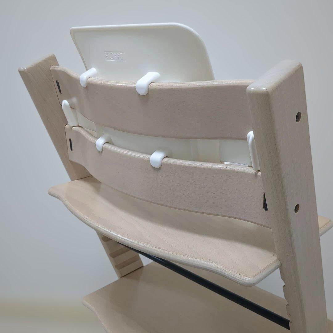 ひ*る様 STOKKE　ストッケ　トリップトラップ　ホワイトウォッシュ　ベビーセ