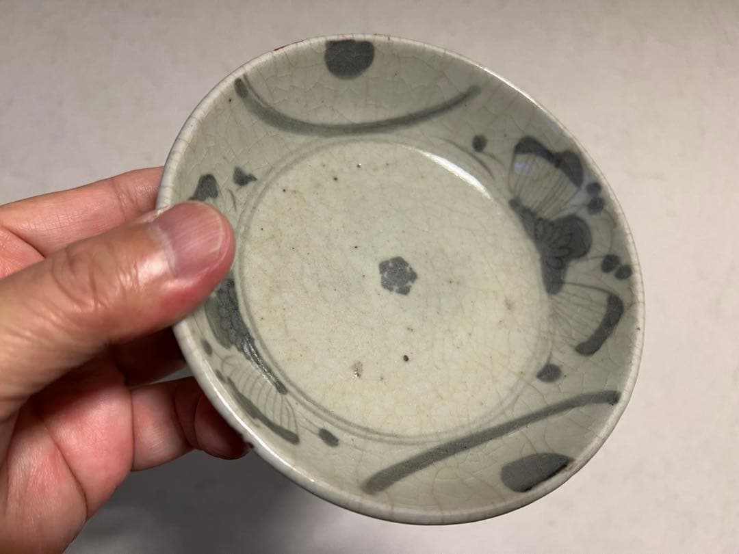 江戸時代 古伊万里 くらわんか 波佐見 染付小皿 酒器 酒盃 豆皿 骨董 古美術