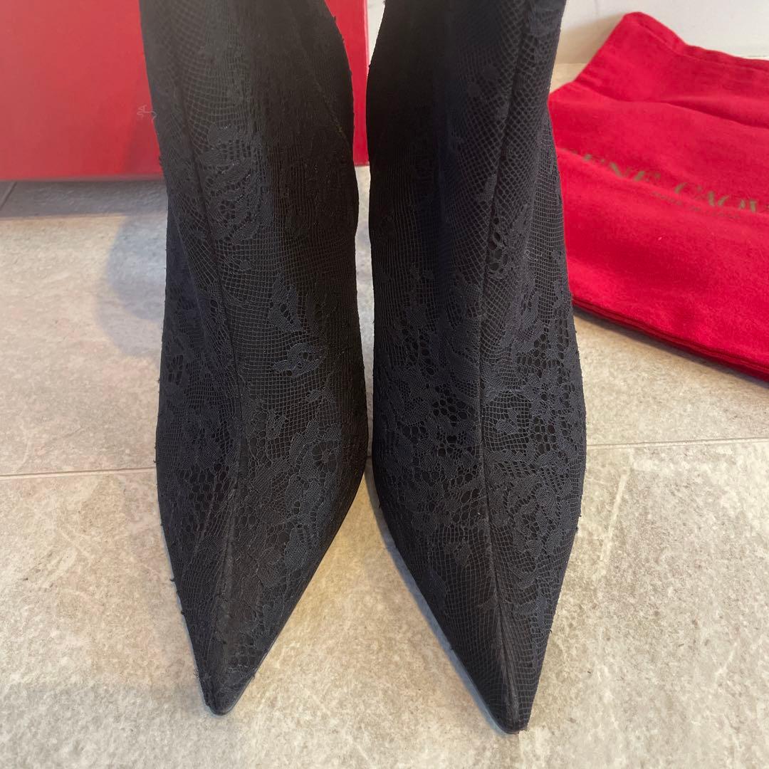 未使用　レネカオヴィラ　Rene Caovilla ミンク ファー ブーツ