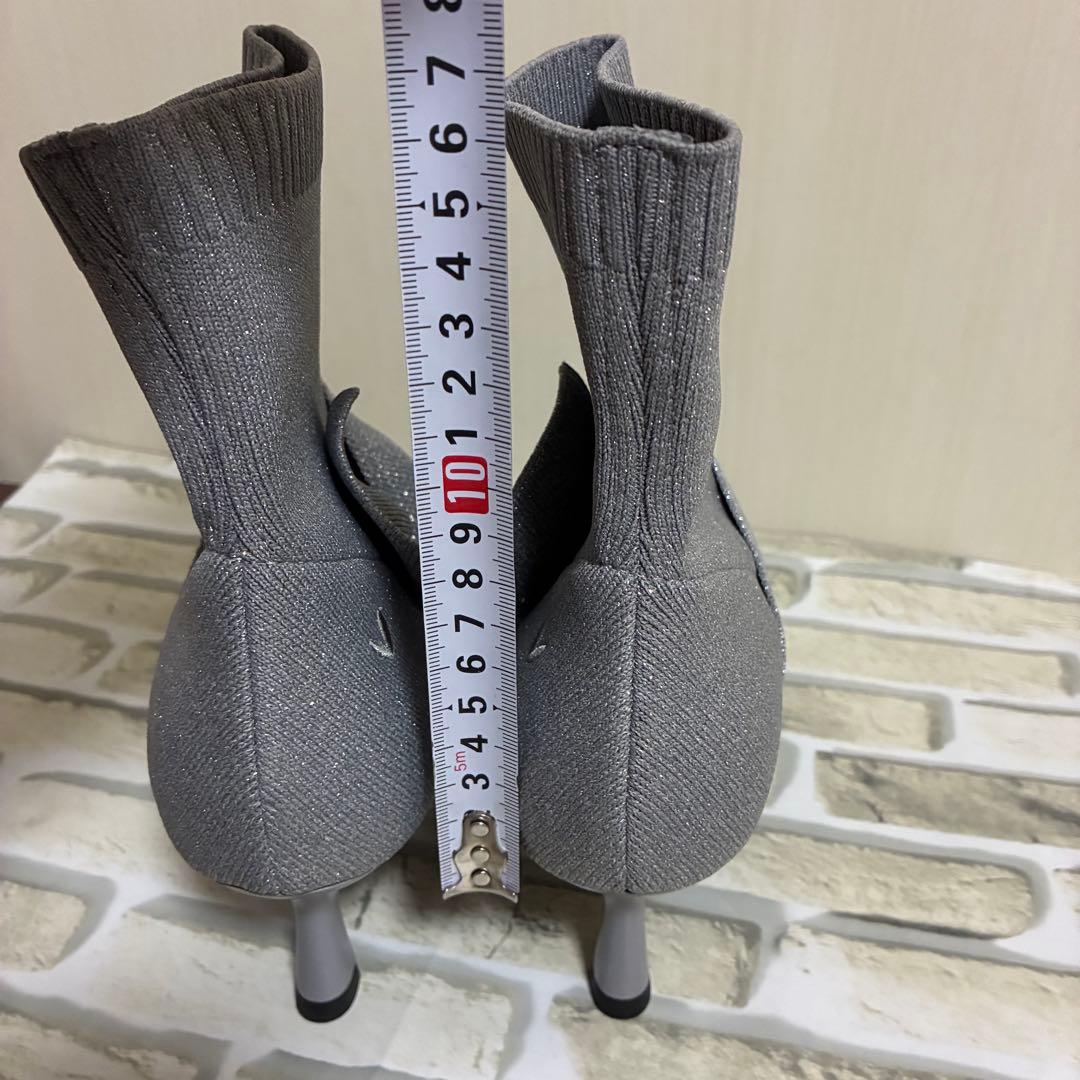 VIVAIA ポインテッドトゥ 撥水加工 アンクル ヒールブーツ38 サイズ