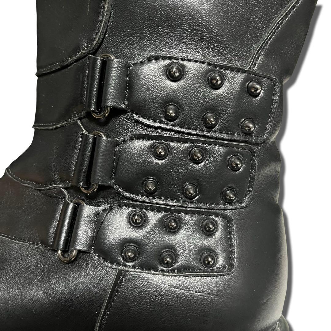 靴 00s archive long boots studs Y2K