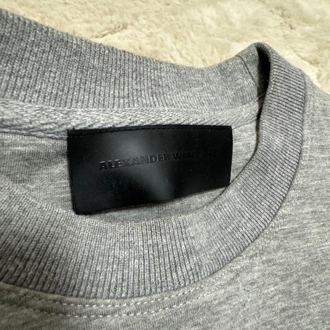 ALEXANDER WANG グレー クロップドスウェット