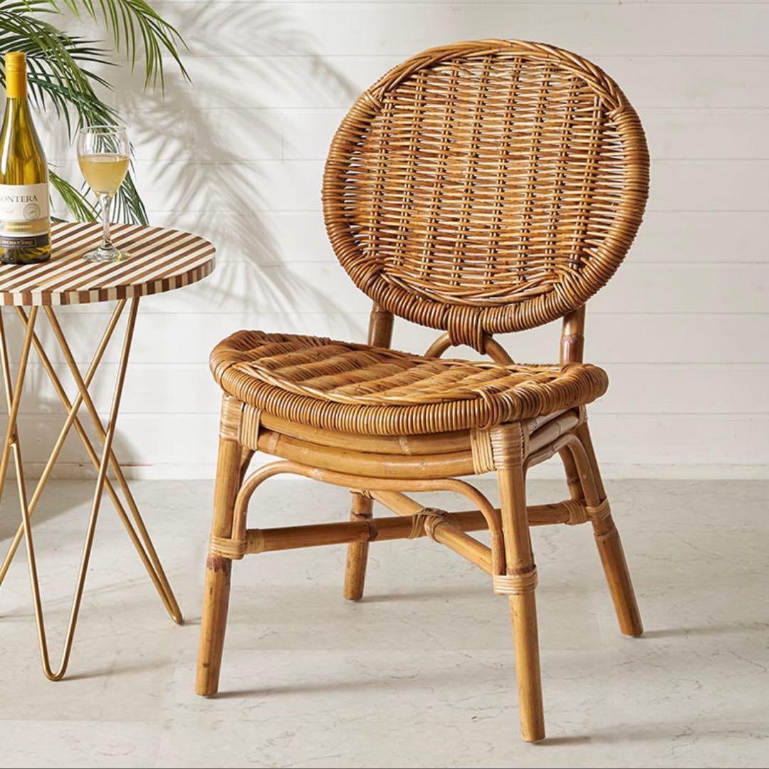 みけとら　ラタン　チェア　ナチュラル　アラログ　新品未使用