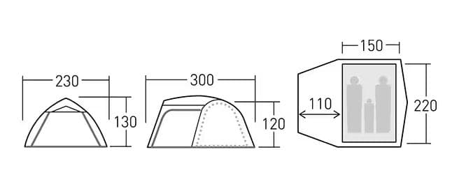 【おまけ、使用感有】Ogawa ステイシーファルダ＆DODポール2本