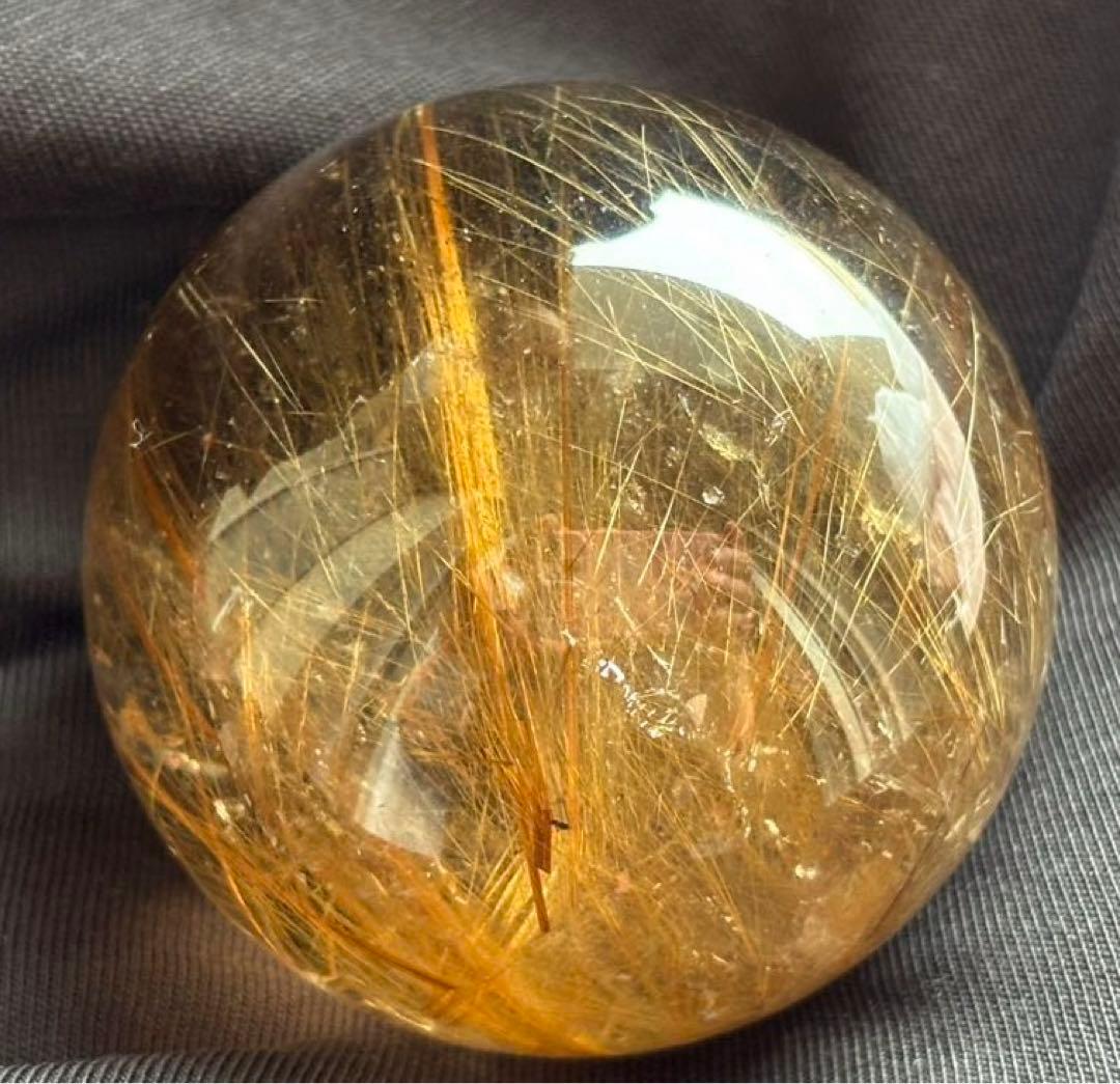 【魔除・金・仕・商繁】虹⭐️超特大！タイチンスモーキー！ゴールドルチル⭐️ R113