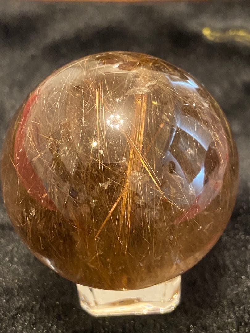 【魔除・金・仕・商繁】虹⭐️超特大！タイチンスモーキー！ゴールドルチル⭐️ R113