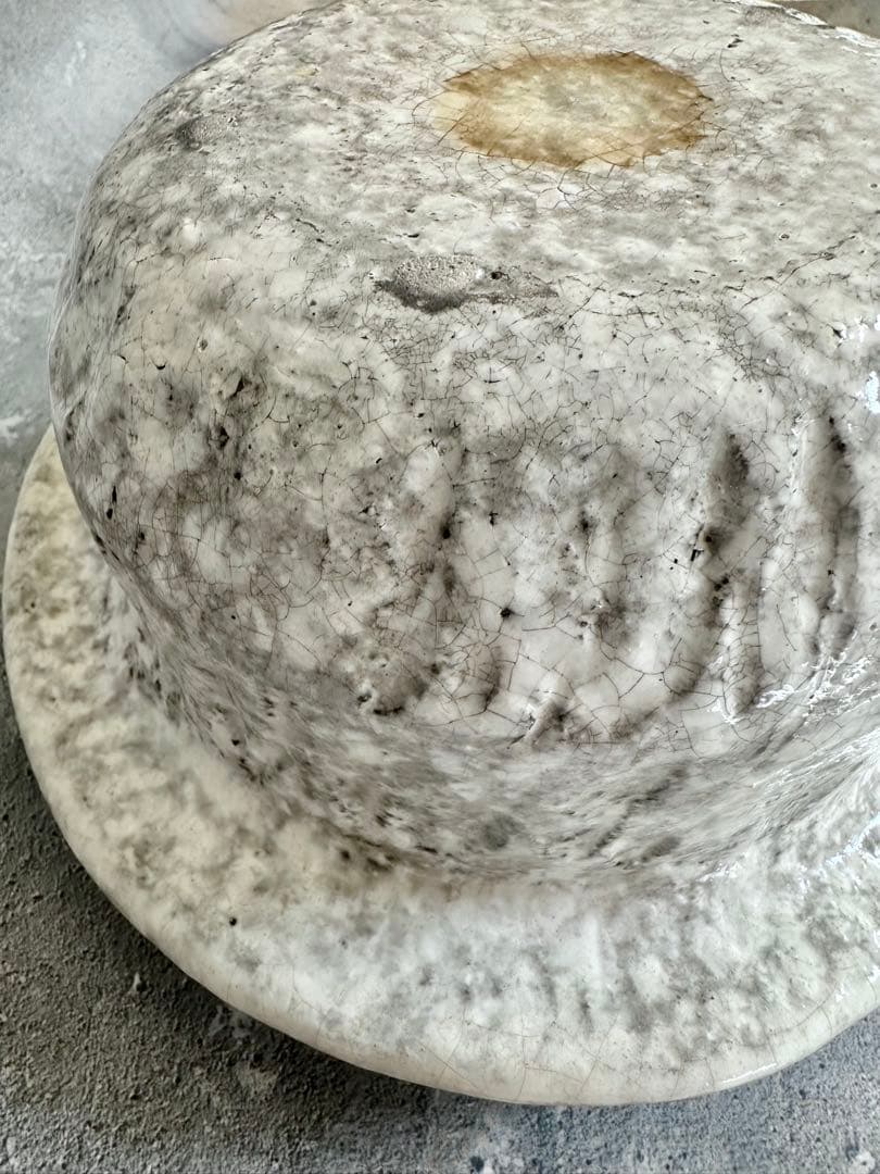 雲井釜 中川一辺陶 雪紋内黒きまぐれ御飯鍋3合炊き