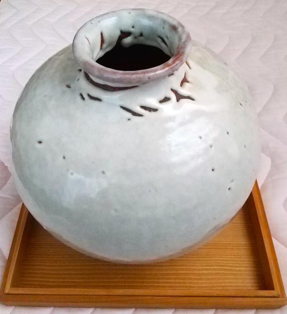 萩焼「壺」松風庵 哲心 ・・専用木箱あり・・