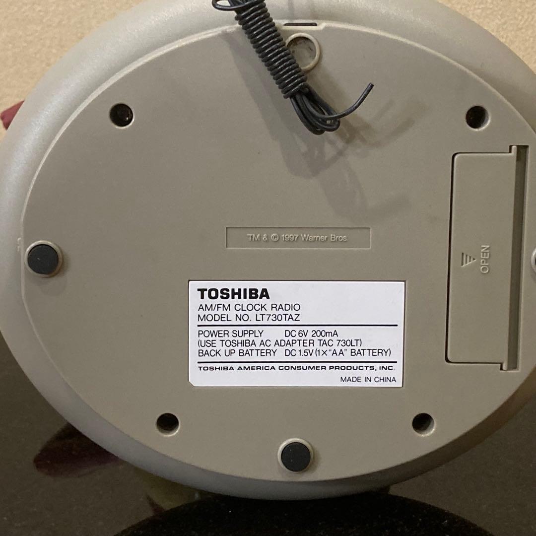 ✨【希少・レア】TOSHIBA タズマニアンデビル AM/FMクロックラジオ✨