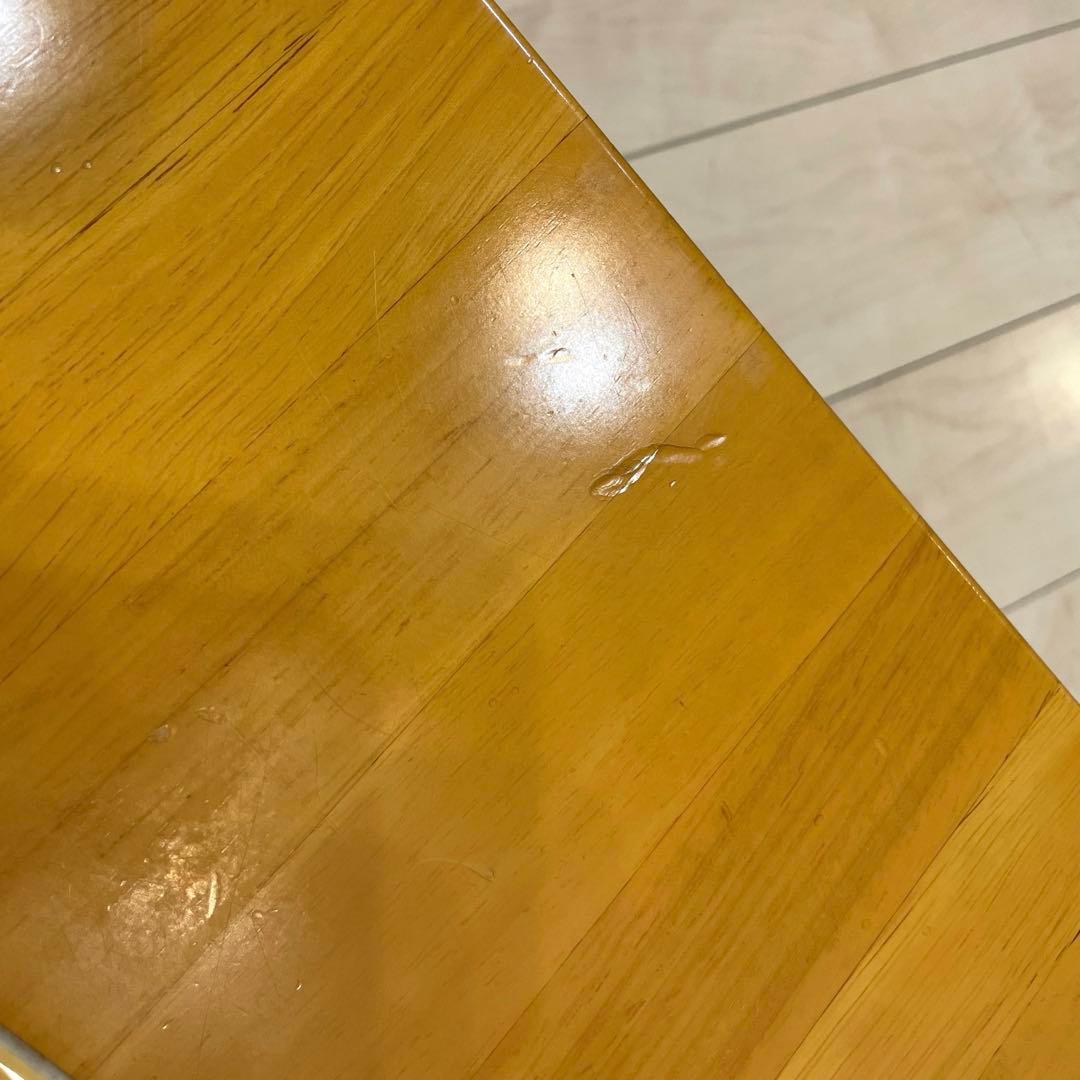 タイル天板 木製ローテーブル 棚付き ナチュラル 北欧風 ミッドセンチュリー