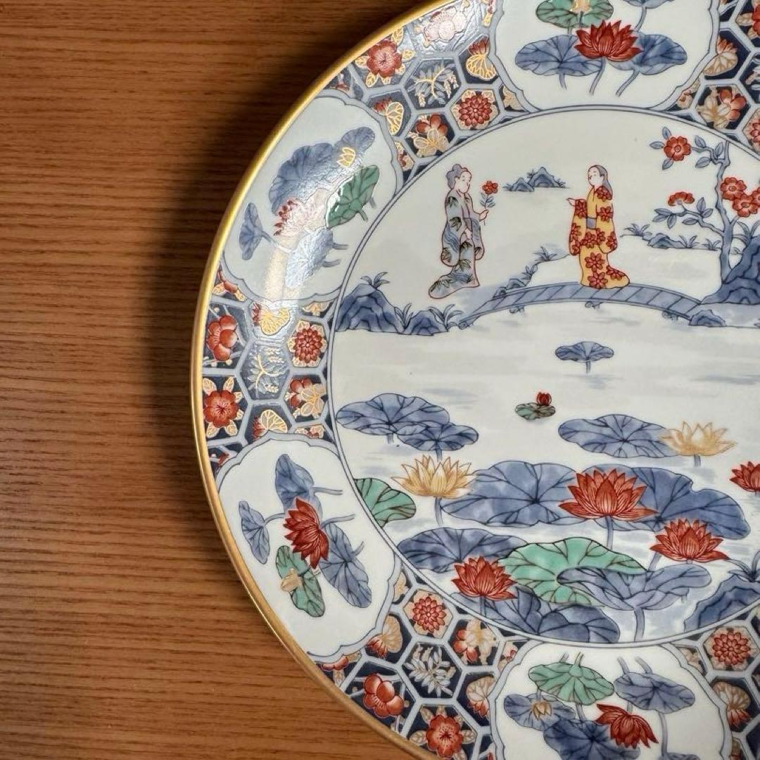 有田焼 香蘭社 フランクリン・ポーセリン 限定版絵皿 花の宴の内 2枚セット☆