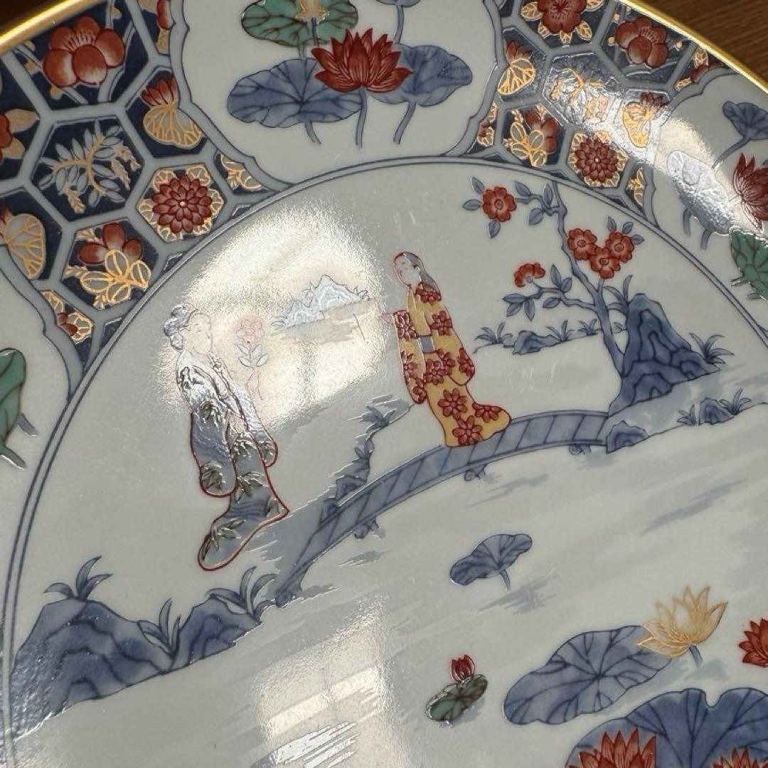 有田焼 香蘭社 フランクリン・ポーセリン 限定版絵皿 花の宴の内 2枚セット☆