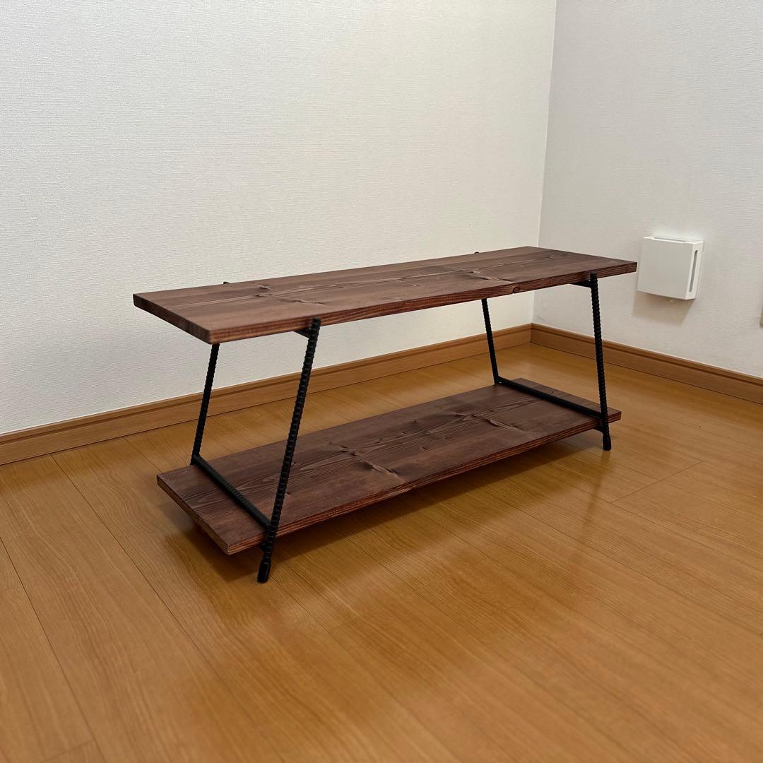 アイアンローテーブル　アイアンレッグ　ローボード　什器　キャンプテーブル　板付