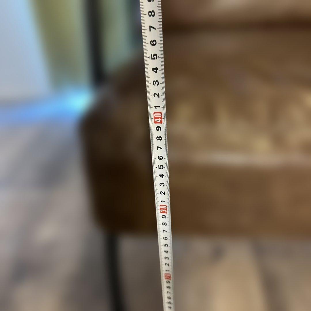 ブラウン 合成皮革 2人掛けソファ