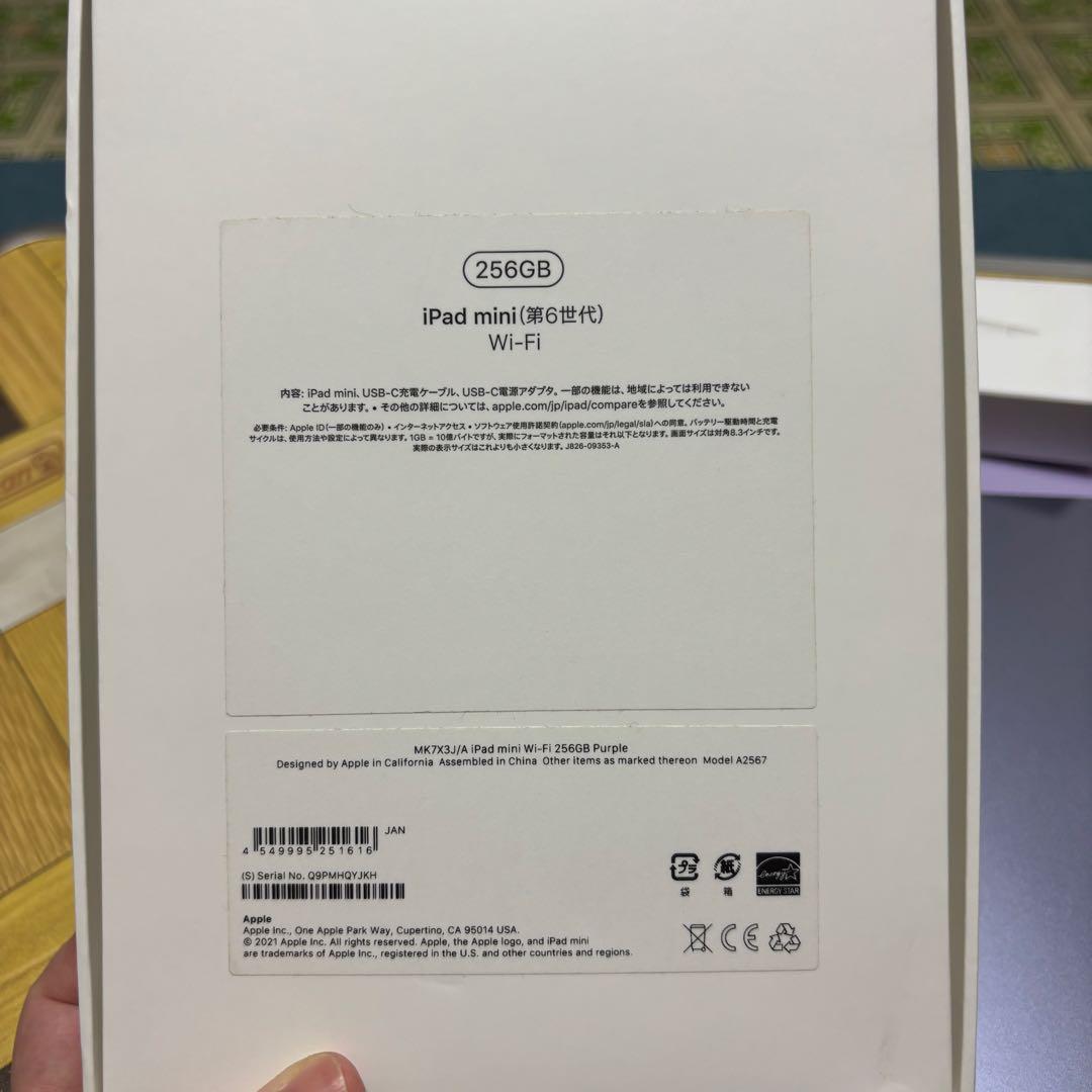 iPad mini 6世代 256GB Wi-Fi＋ pencil 第2世代
