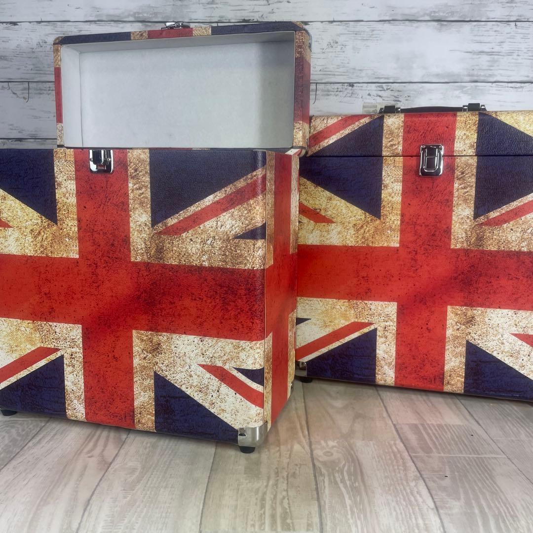 LP&NO1 レコード収納キャリーケース　バッグ　ユニオンジャック