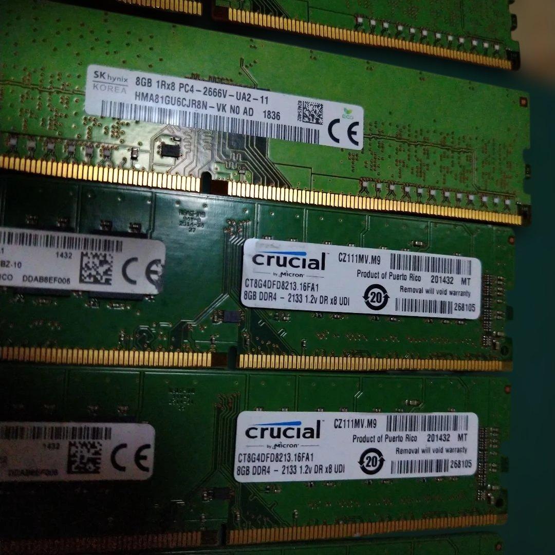 8GB DDR4 メモリ　10枚まとめ売り