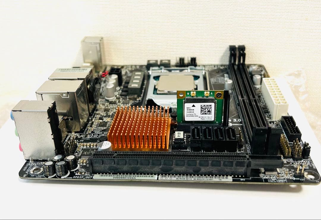 Asrock H170M-ITX/ac＋Core i5-7500＋CPUクーラー
