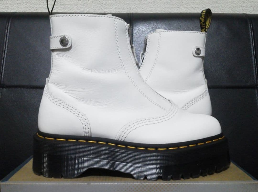 【専用】Dr.Martens JETTA UK5 白 厚底 フロントジップ