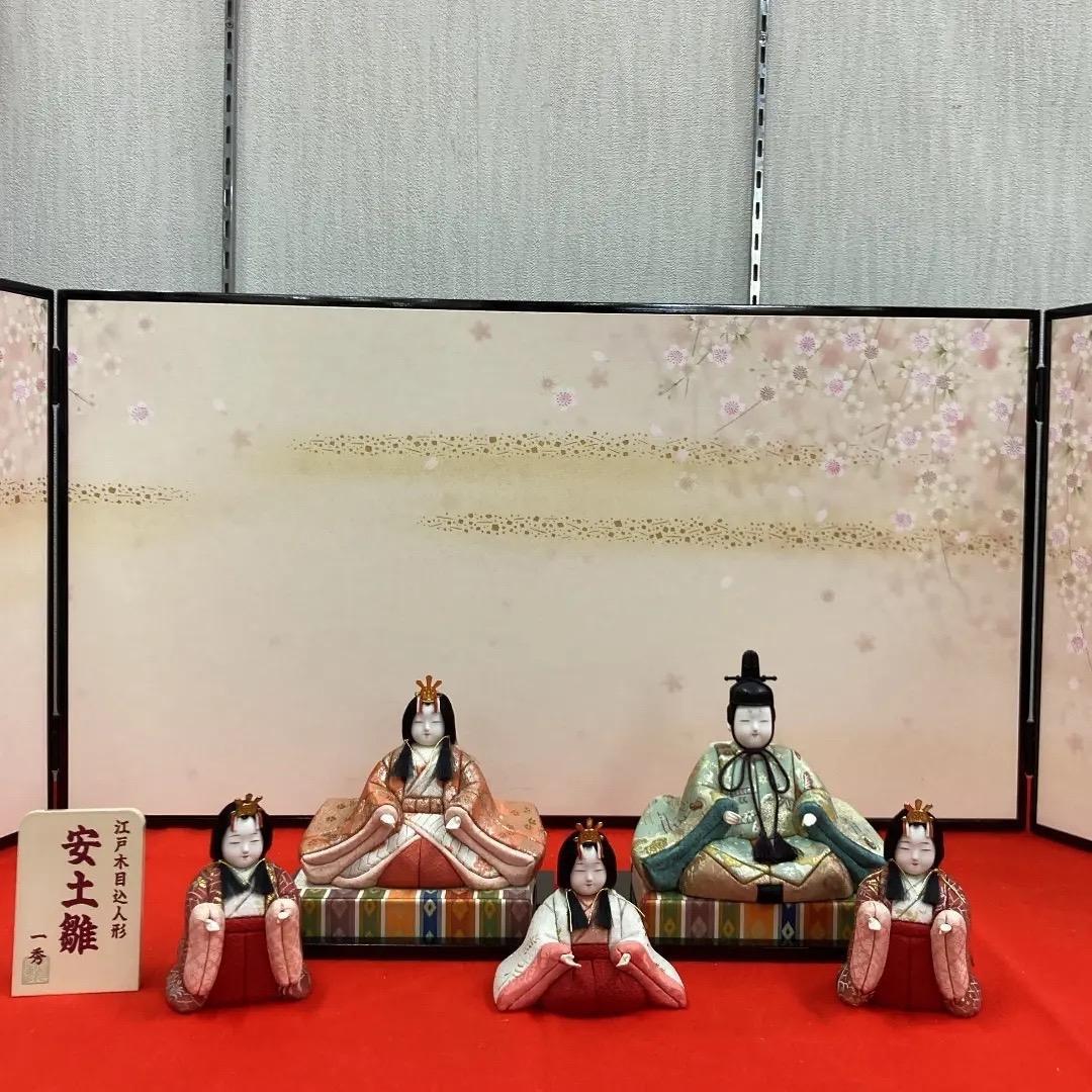 5057ーM2 可愛い木目込み　人形のみ　殿高さ14㎝位　木目込み飾り　雛人形