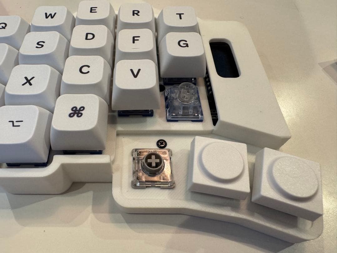 【新品】keyball44 白　トップケースマウント　フルセット