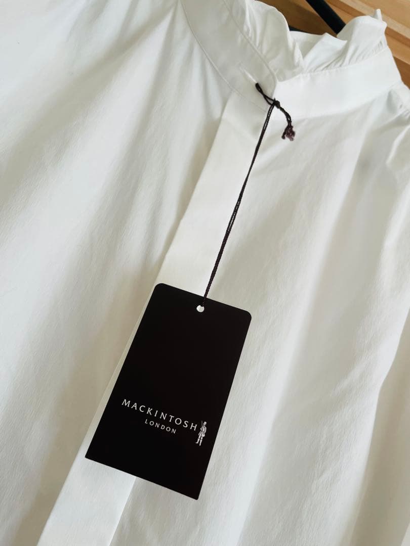 セール！新品　マッキントッシュ　コットンナイロンストレッチスタンドカラーブラウス