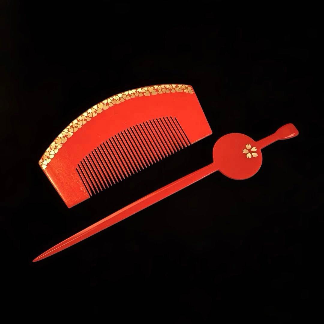 日本髪 髪飾り 七五三(7歳)～成人式 ピンク