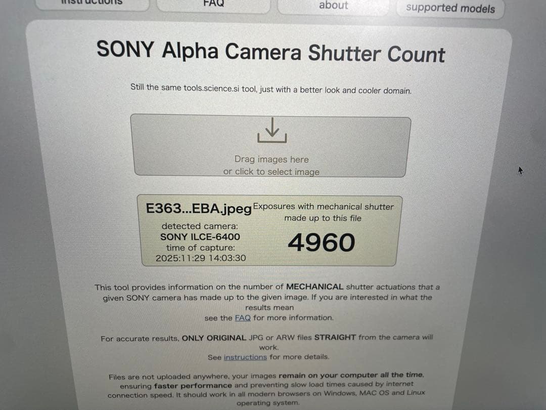 【ショット数4960回】SONY α6400,16-50,55-210レンズ
