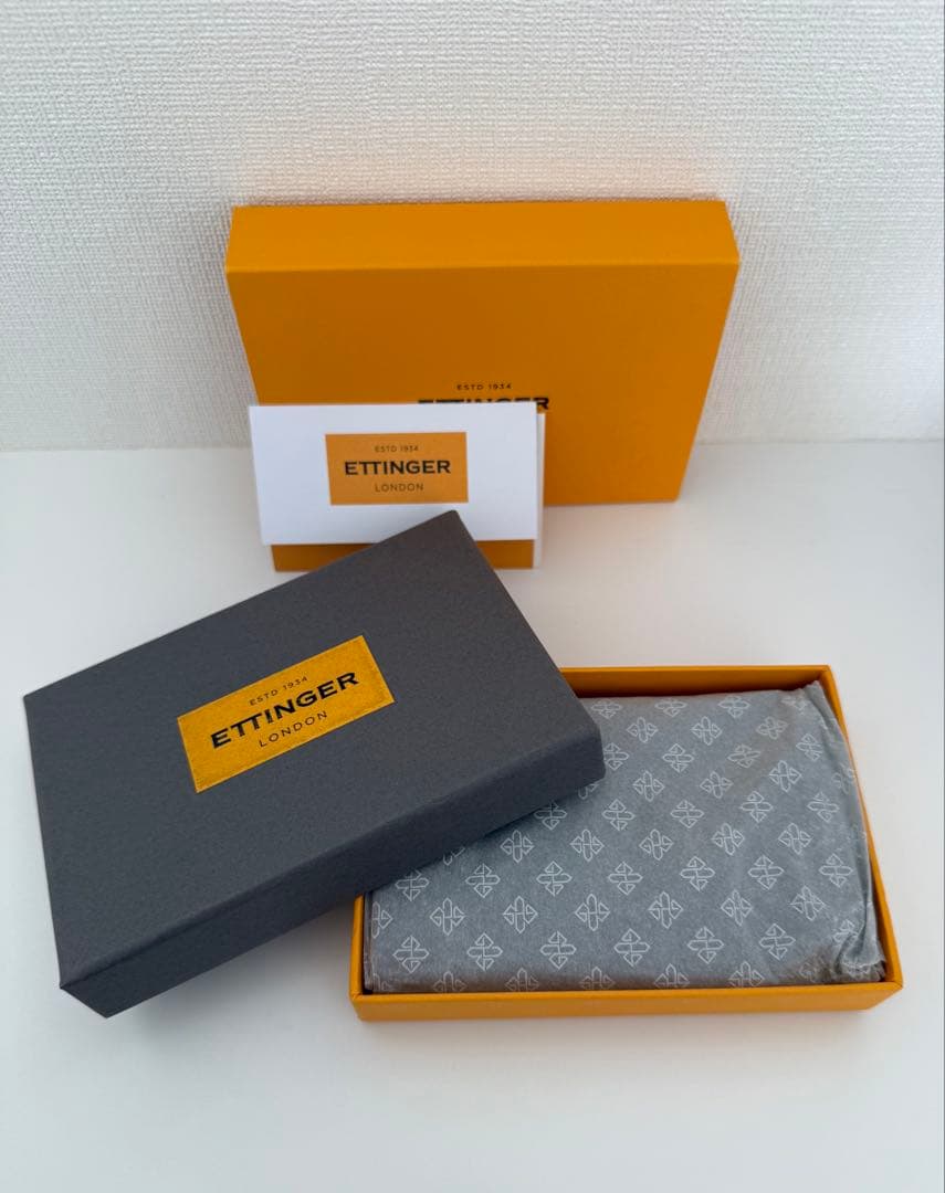 【新品未使用】エッティンガー 名刺入れ ブラック