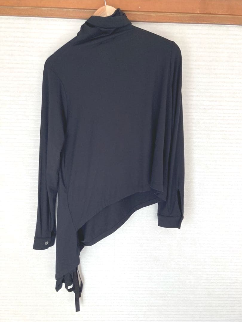 ANN DEMEULEMEESTER アシンメトリー　変形カットソー　黒　美品