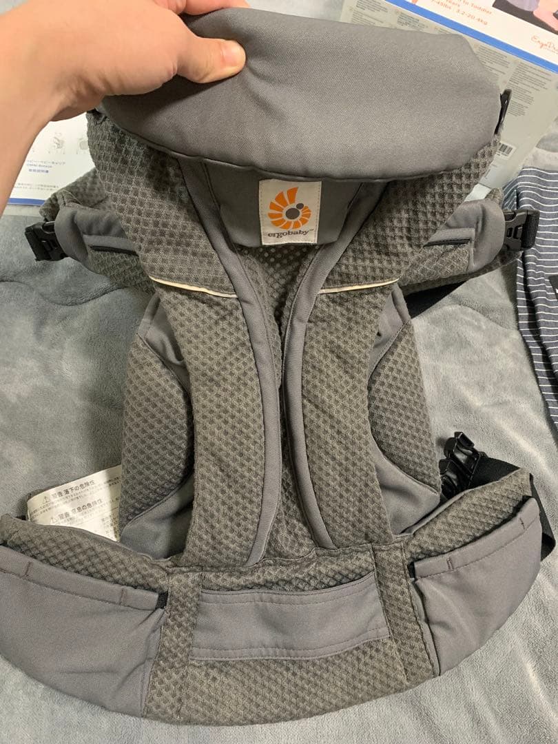 【おまけ付き】美品‼️エルゴベビー　オムニ ブリーズ　グラファイトグレー