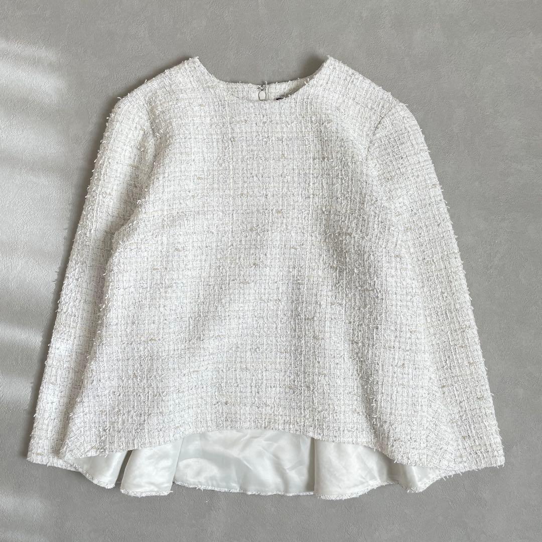 未使用近　デミルクスビームス　ミックスツイードプルオーバー