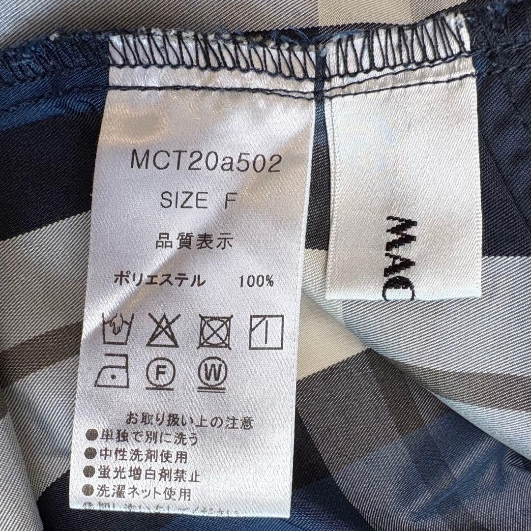 美品　MACHATT スタンドカラーオーバーシャツ　タータンチェック