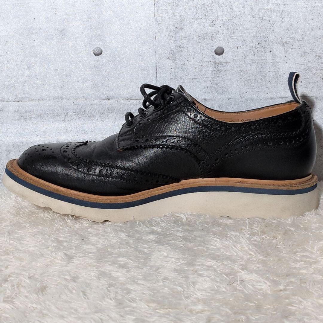 【極美品 激レア】デンハム　トリッカーズ　コラボ　ウイングチップ　デニム　黒