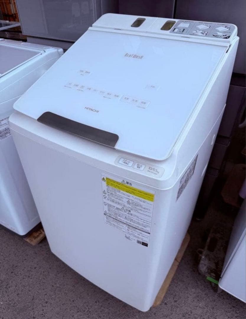 【高年式】2021年式 10kg 5.5kg 日立洗濯乾燥機 BW-DX100F