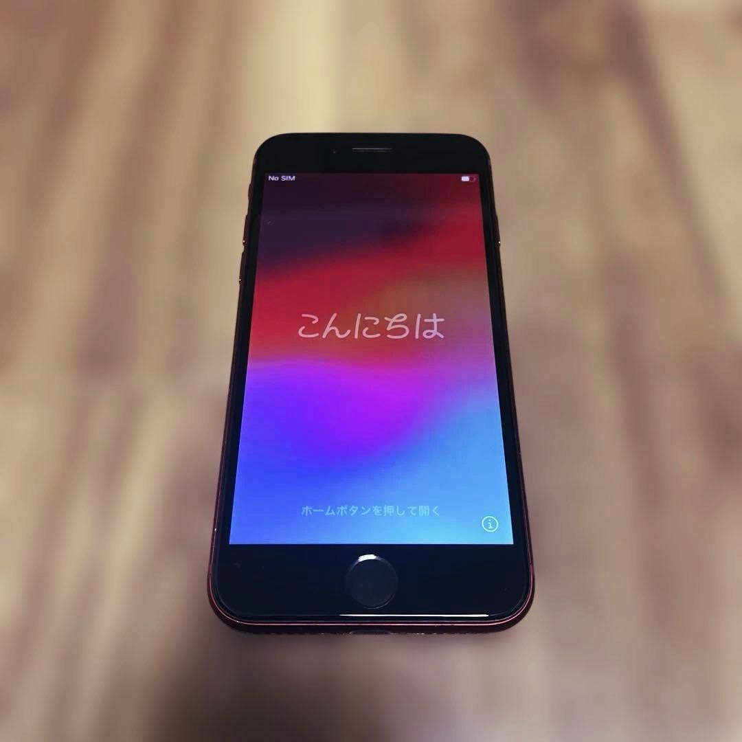 【美品】iPhoneSE 第3世代 64GB レッド SIMフリー