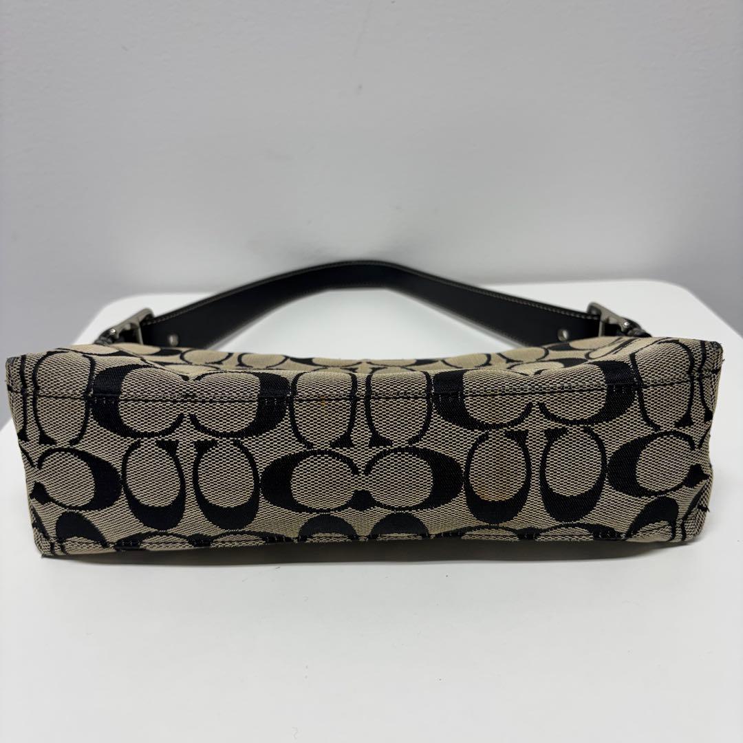 COACH コーチ 6371 シグネチャー ワンショルダーバッグ 肩掛け　黒