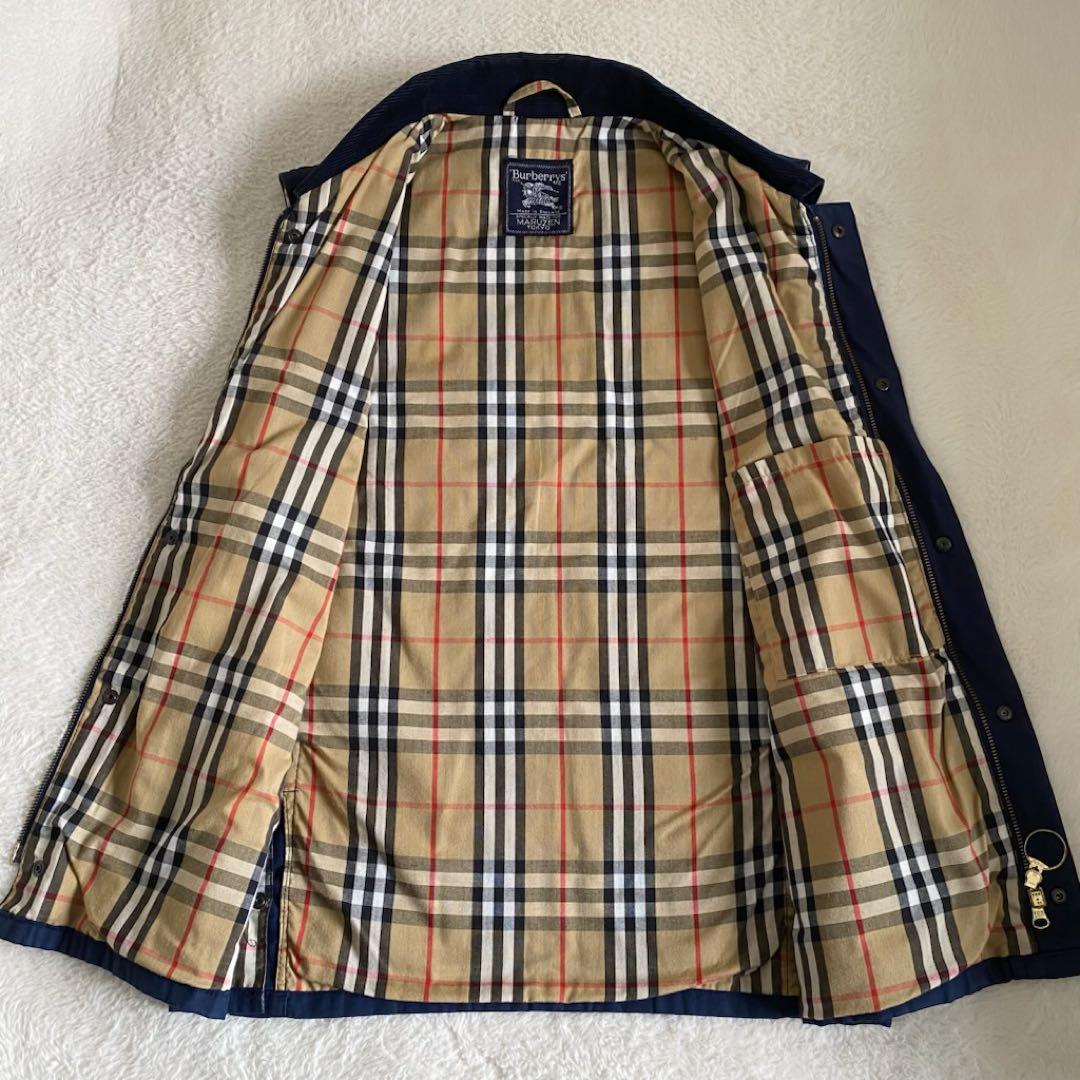 90s Burberrys 丸善　フィールドベスト　ノバチェック　コーデュロイ