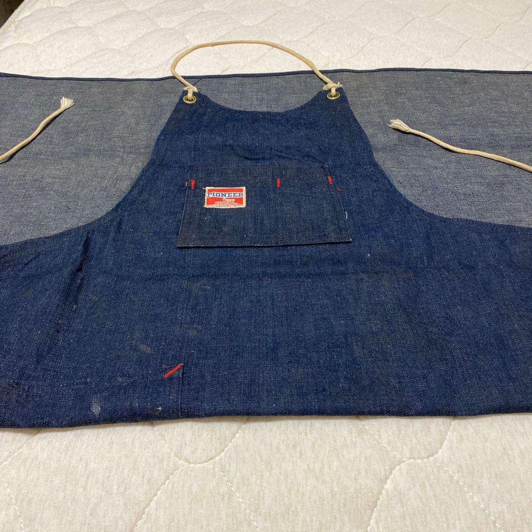 【ヴィンテージ】 50's パイオニア/デニム エプロン/ モンゴメリーワード