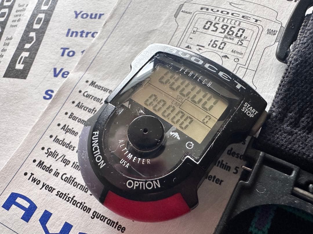 AVOCET VERTECH アボセット デジタル時計 スキー スノボード