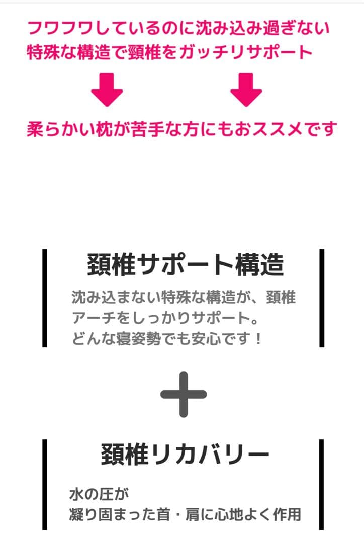 ③ 水の枕　安眠枕　頸椎枕　整体枕　カイロプラクティック専門家開発枕