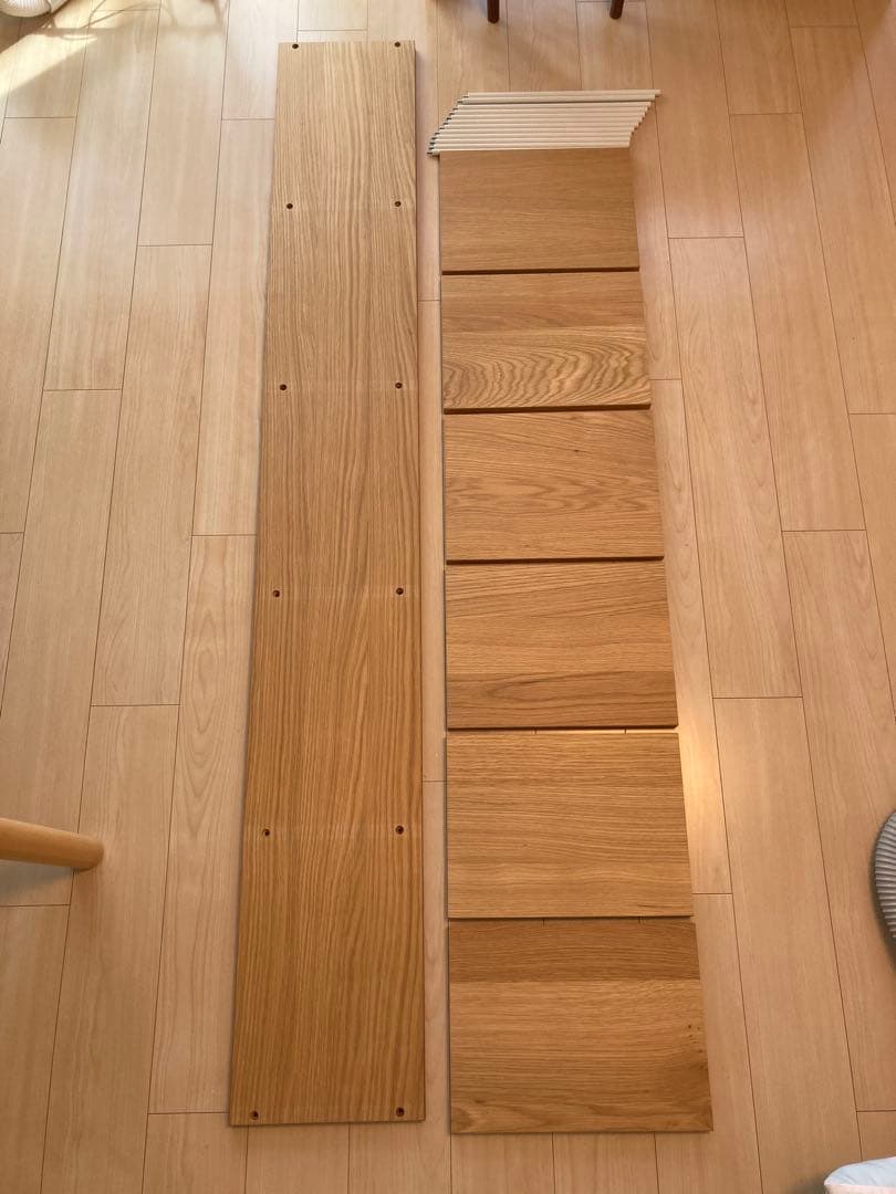 【無印良品】スタッキングシェルフ・追加５段・オーク材